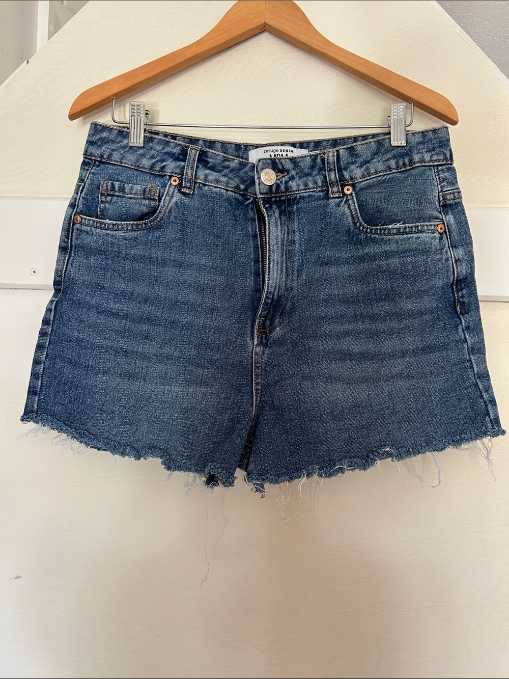 Refuge denim high waist mom shorts